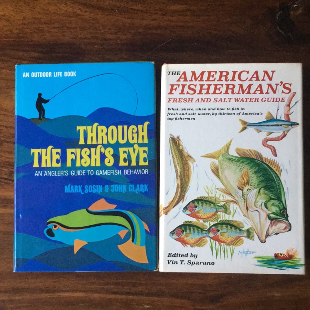 2 Vintage Fishing Books: Through the Fish's Eye + American Fisherman’s Guide